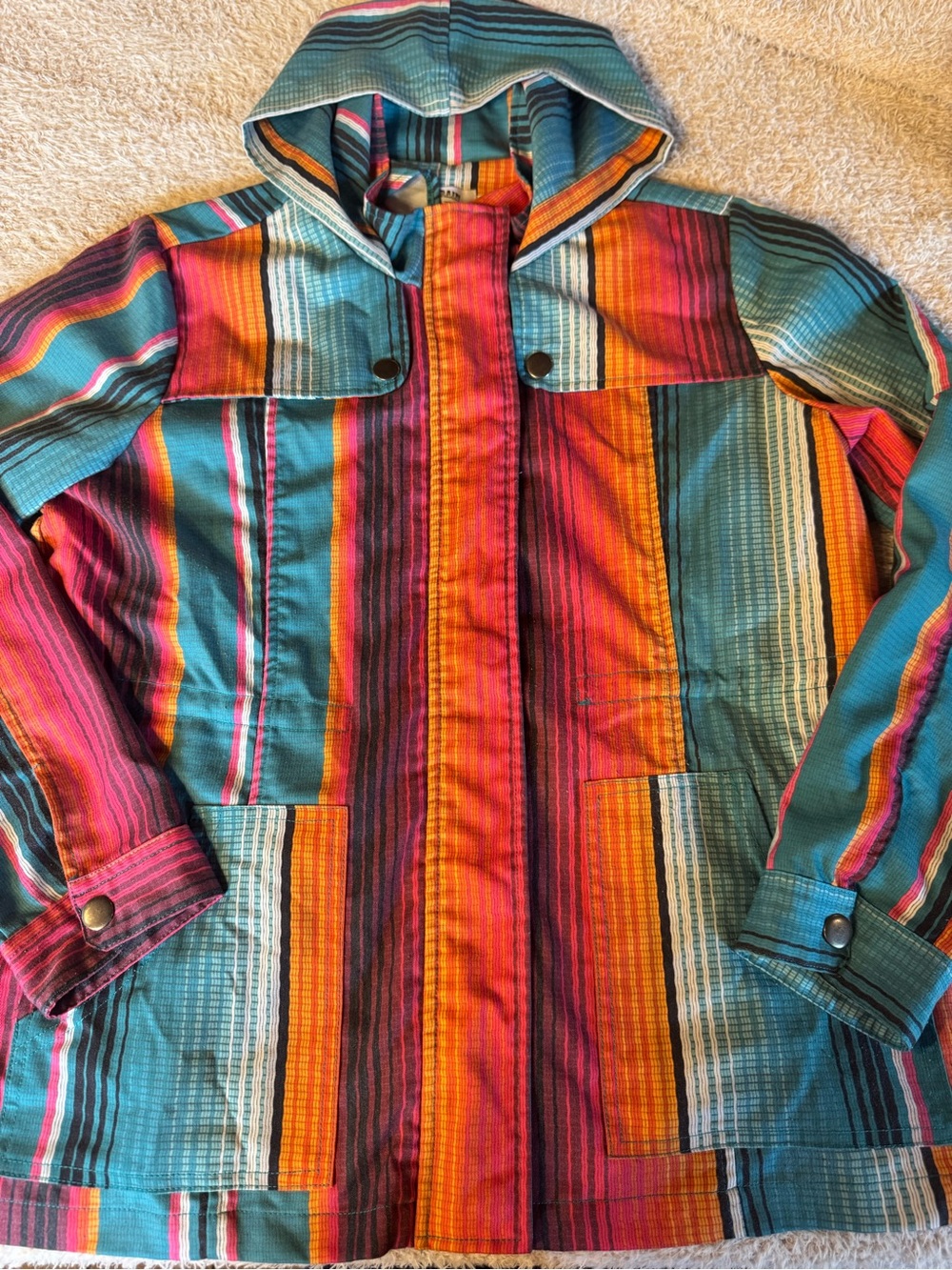 Crazy Train Serape Hooded Jacket